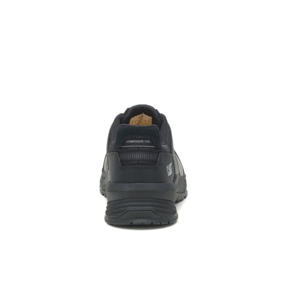 Caterpillar Mens Streamline 2.0 Leather Composite Toe Black Shoes (NWT) - Picture 4 of 5